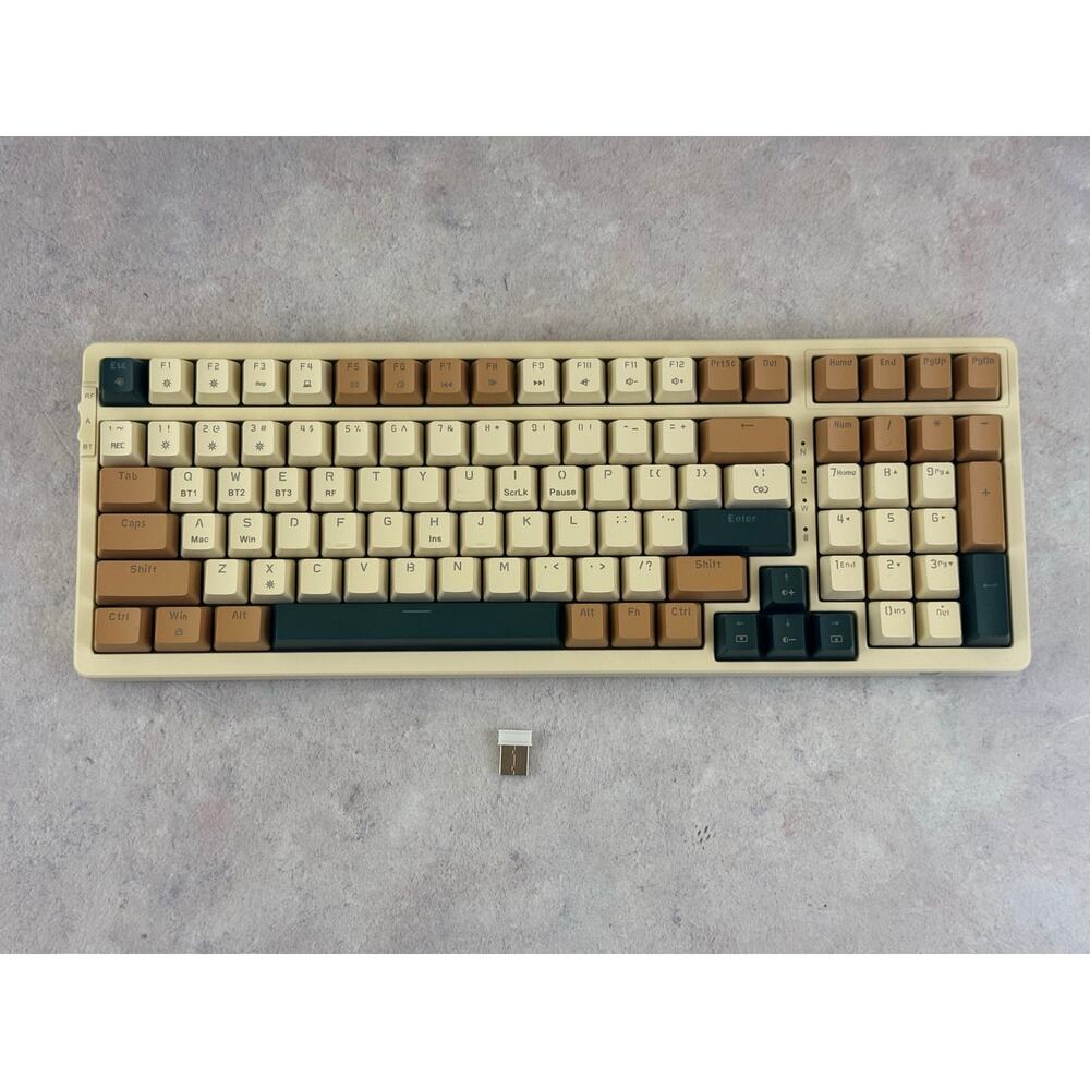 SUNSONNY N-J90 Mechanical Keyboard Wireless USB Bluetooth W Dongle No Cable